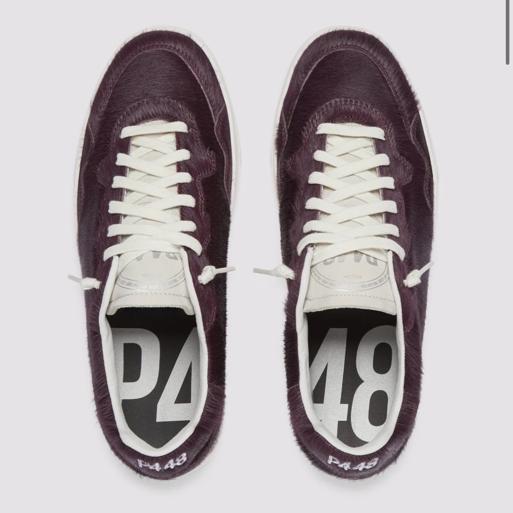 P448 Women's Bali Currant Sneakers with White Accents
